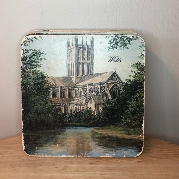 Set of 6 vintage historical European coasters GUC - Picture 2 of 8